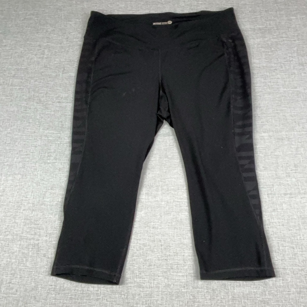 Old Navy Pants Mens 2XL Black Active Compression Leggings Stretch Elastic Waist